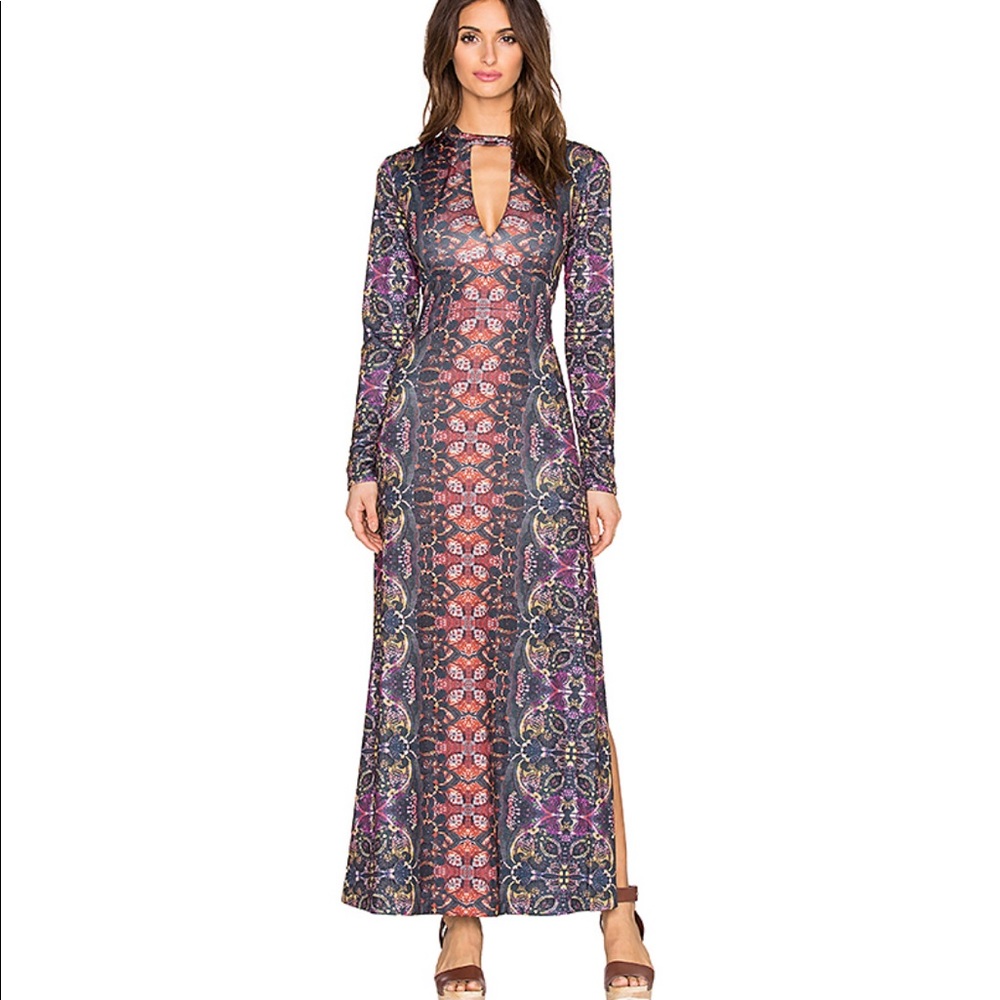 Free people boho maxi dress